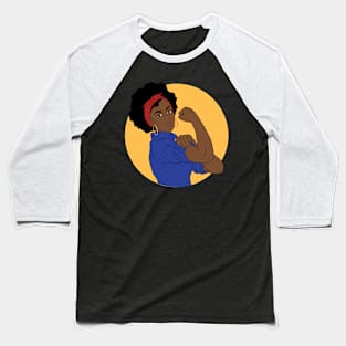 Blak woman too strong Baseball T-Shirt